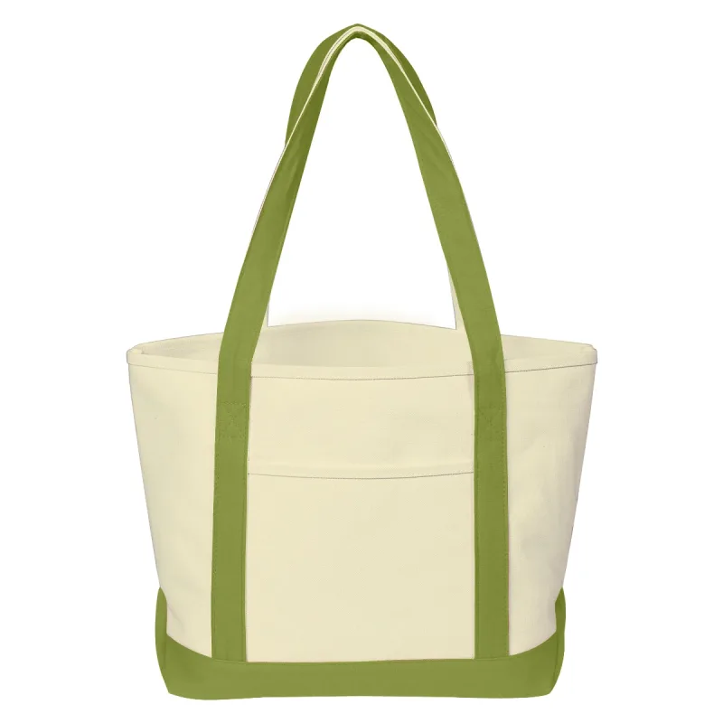 Medium Starboard Cotton Canvas Tote Bag With Tackle Twill Patch — view 3