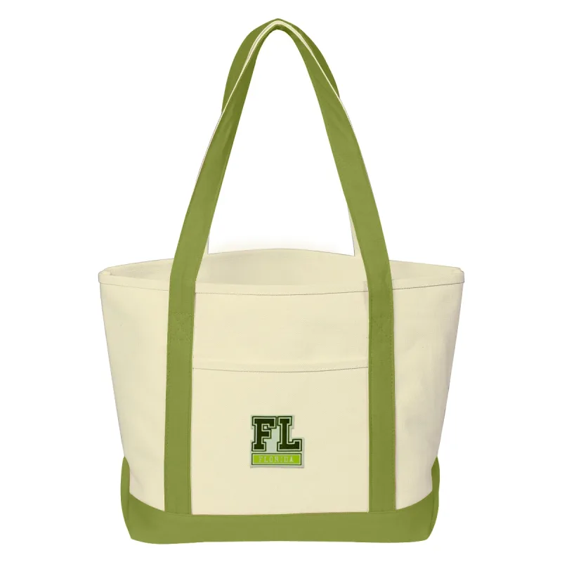 Medium Starboard Cotton Canvas Tote Bag With Tackle Twill Patch — view 4
