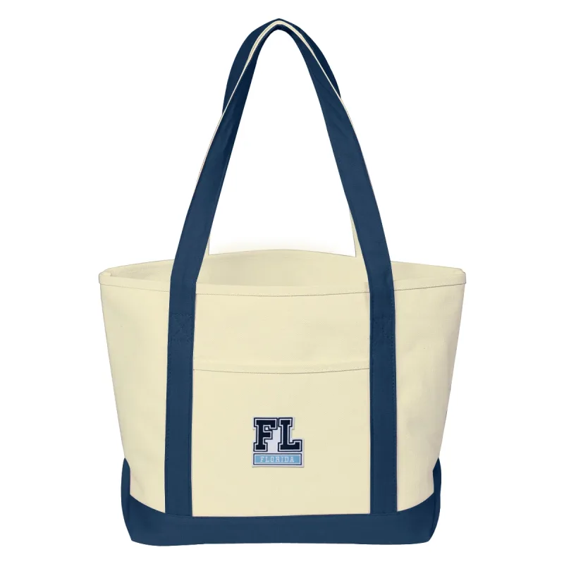 Medium Starboard Cotton Canvas Tote Bag With Tackle Twill Patch — view 6