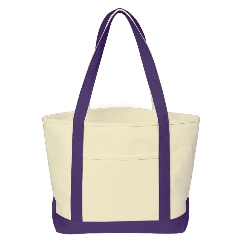 Medium Starboard Cotton Canvas Tote Bag With Tackle Twill Patch — view 7