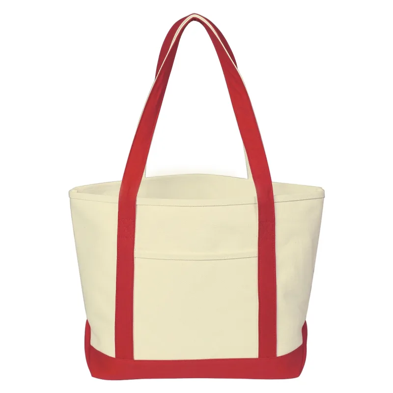 Medium Starboard Cotton Canvas Tote Bag With Tackle Twill Patch — view 9