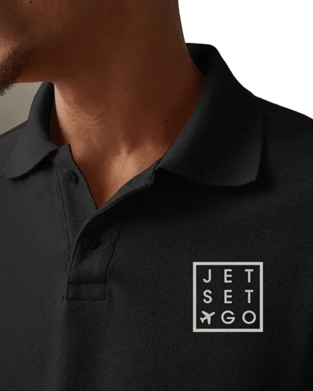 Branded Cotton Pique Polo for Men - American Giant — view 10