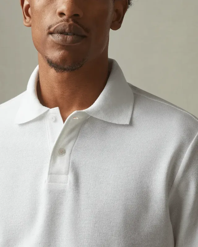 Branded Cotton Pique Polo for Men - American Giant — view 18