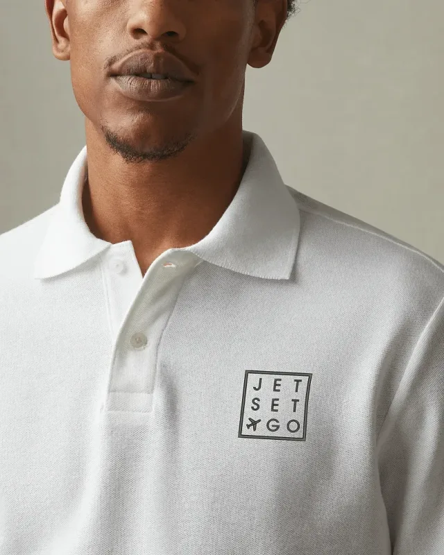 Branded Cotton Pique Polo for Men - American Giant — view 21