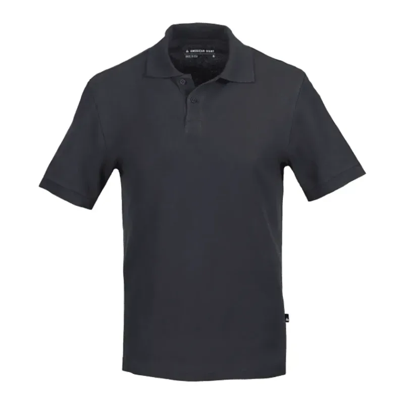 Branded Cotton Pique Polo for Men - American Giant — view 3