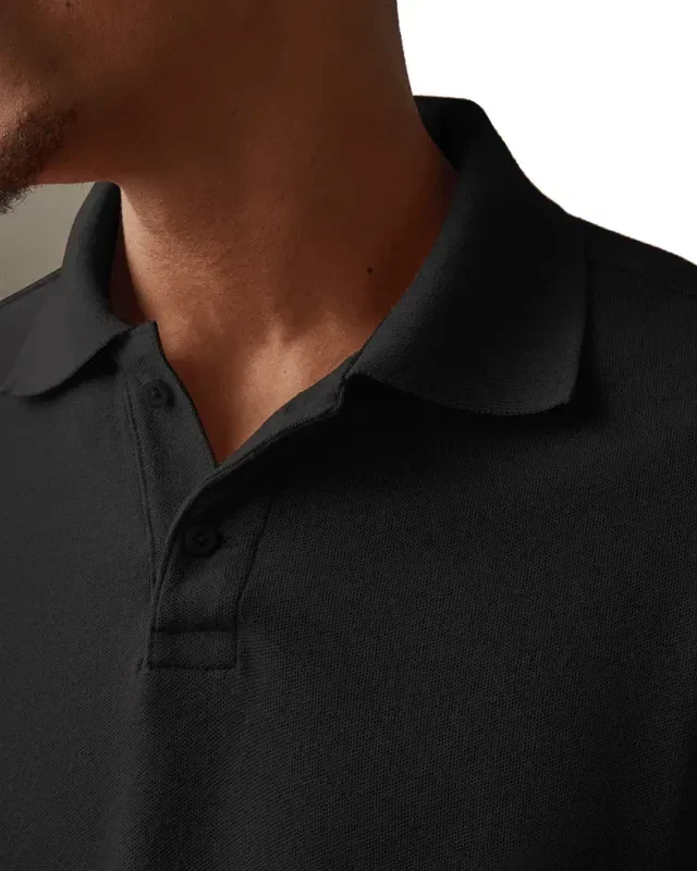Branded Cotton Pique Polo for Men - American Giant — view 7