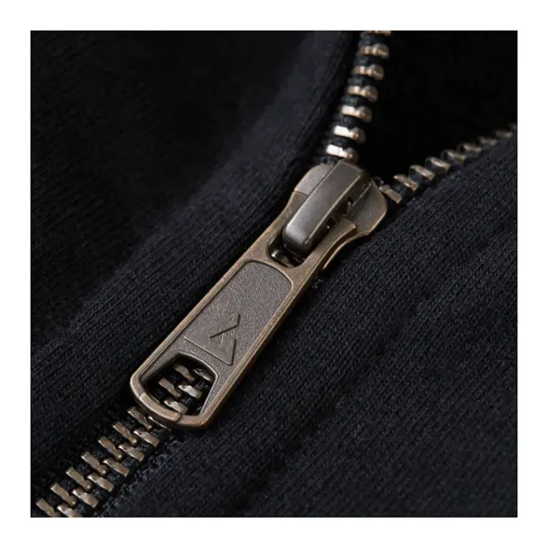 Customized American Giant Moto Full Zip Jacket for Men — view 3