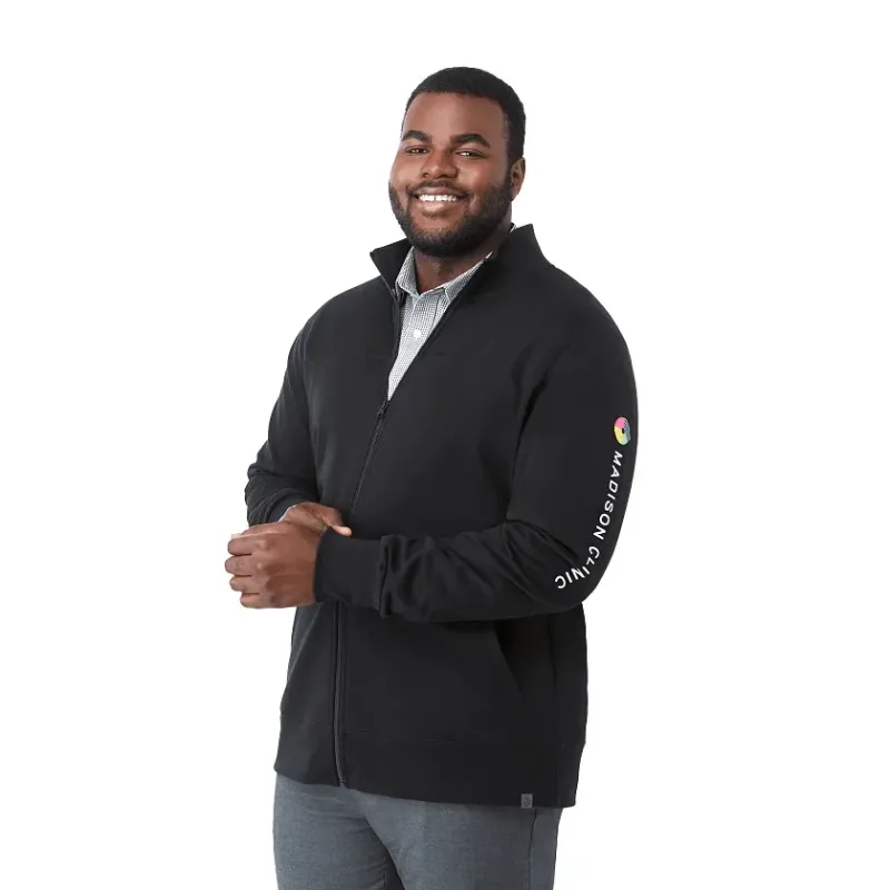 Custom Men's Argus Full Zip Eco Fleece — view 18