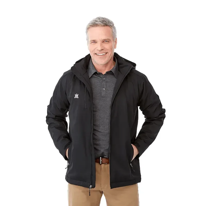 Custom Insulated Softshell Jacket - Men's BRYCE With Hood — view 12