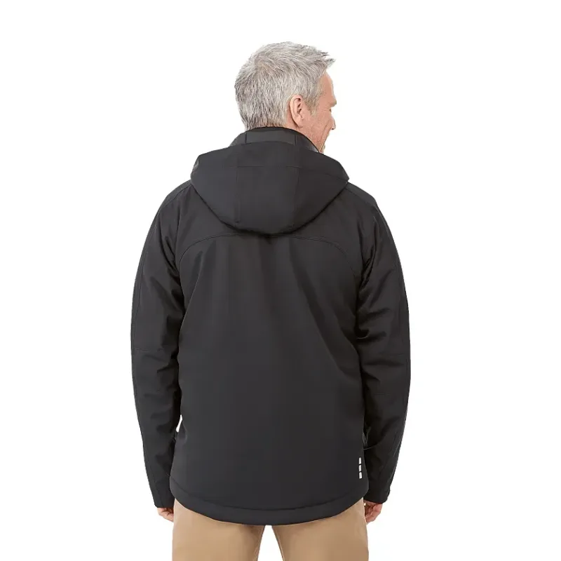 Custom Insulated Softshell Jacket - Men's BRYCE With Hood — view 14