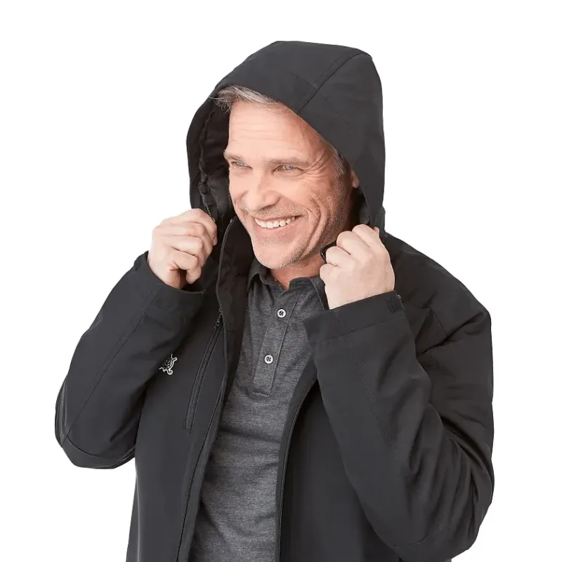 Custom Insulated Softshell Jacket - Men's BRYCE With Hood — view 16