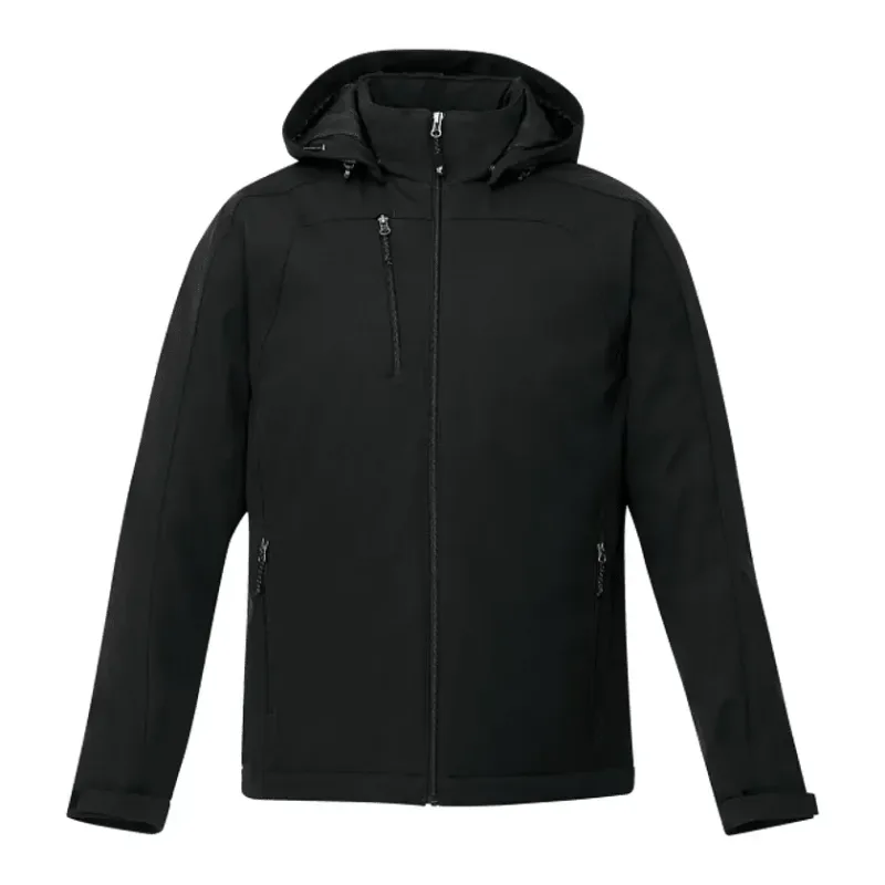 Custom Insulated Softshell Jacket - Men's BRYCE With Hood — view 18