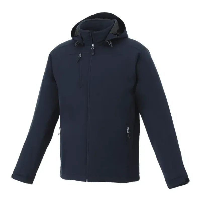 Custom Insulated Softshell Jacket - Men's BRYCE With Hood — view 3
