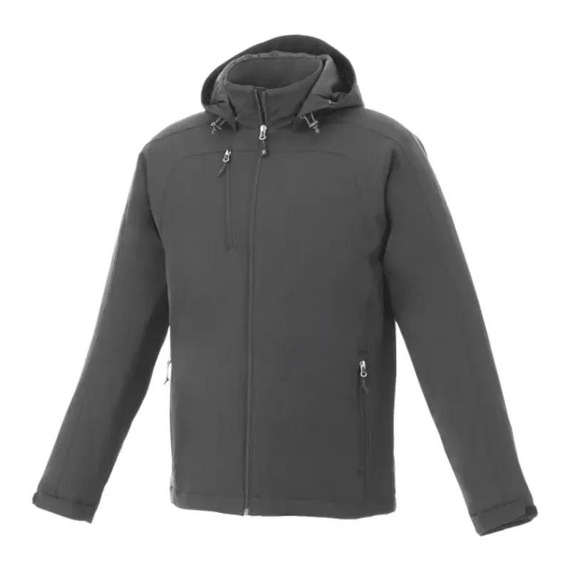 Custom Insulated Softshell Jacket - Men's BRYCE With Hood — view 9