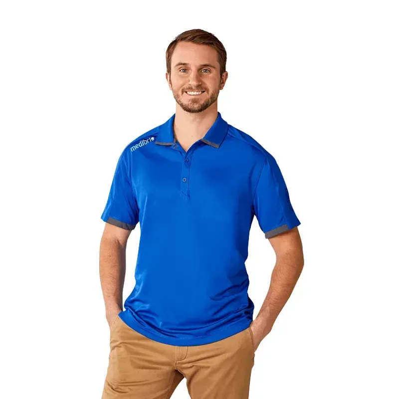 Custom Branded Men's Short Sleeve Performance Polo - CERRADO — view 12