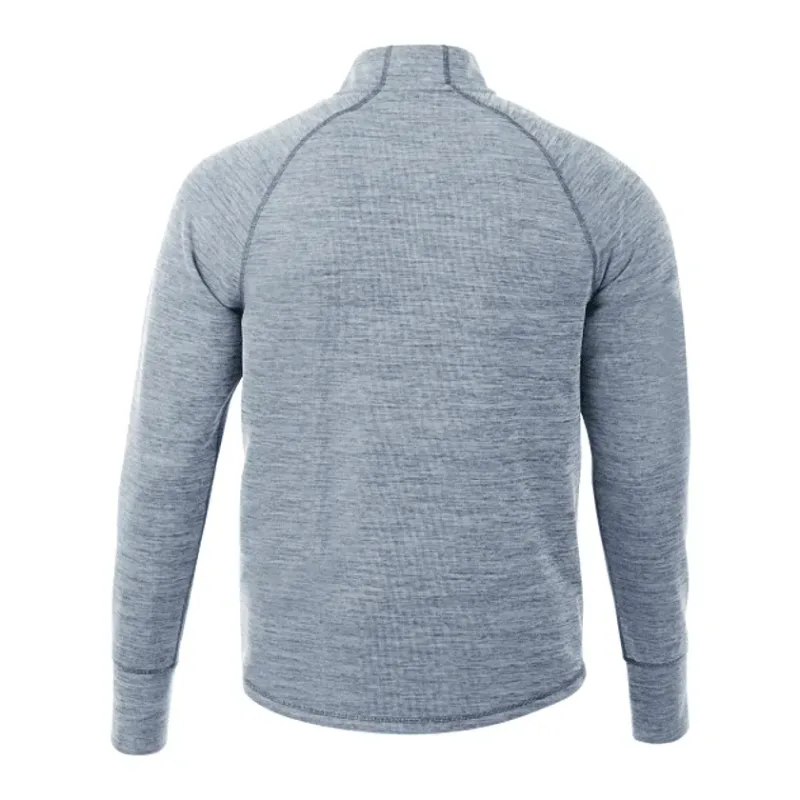 Custom Men's Performance Knit Half Zip Sweater with Thumb Holes — view 14
