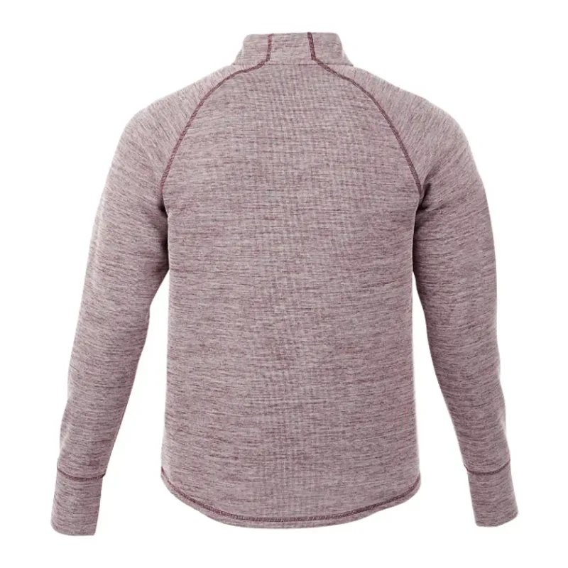Custom Men's Performance Knit Half Zip Sweater with Thumb Holes — view 5