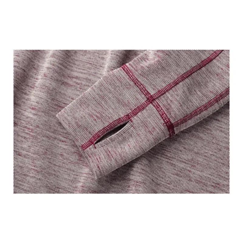 Custom Men's Performance Knit Half Zip Sweater with Thumb Holes — view 8