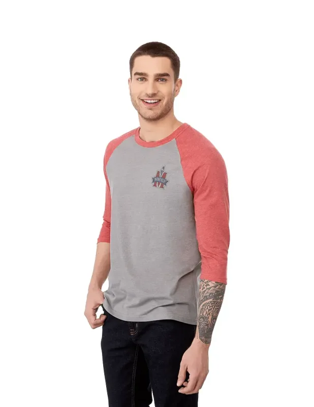Personalized Dakota Men's Raglan Tee - 0.55oz — view 17