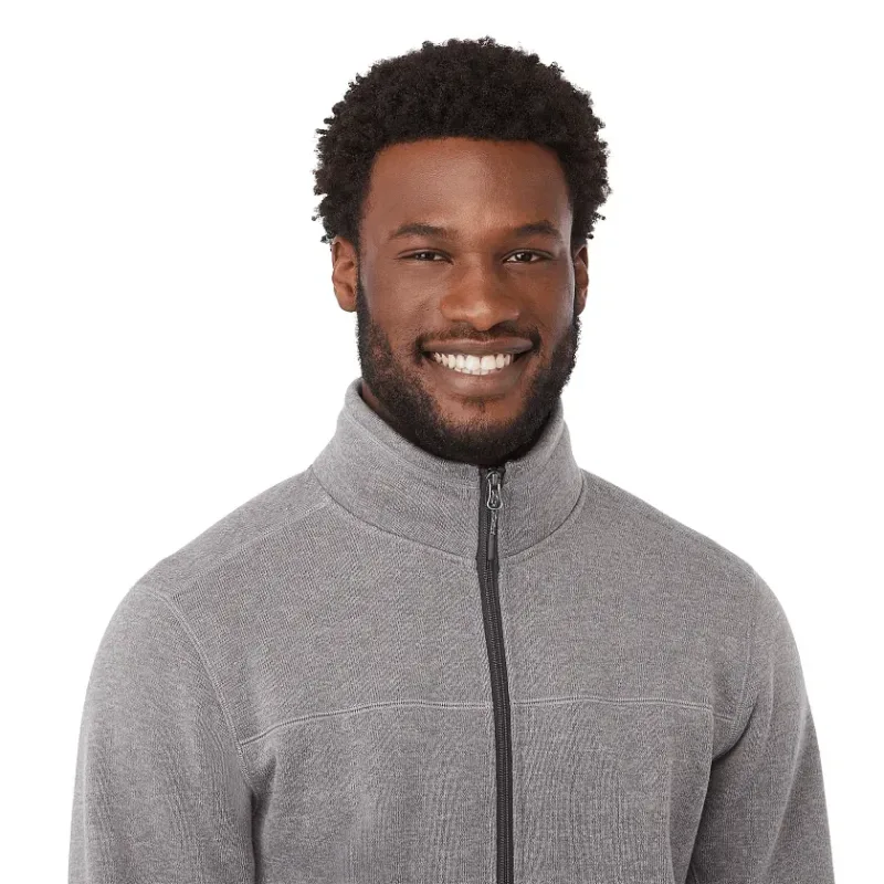 Custom Branded Men's Darnell Eco Knit Full Zip Sweater — view 16
