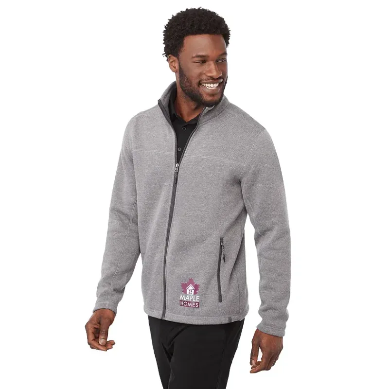 Custom Branded Men's Darnell Eco Knit Full Zip Sweater — view 18