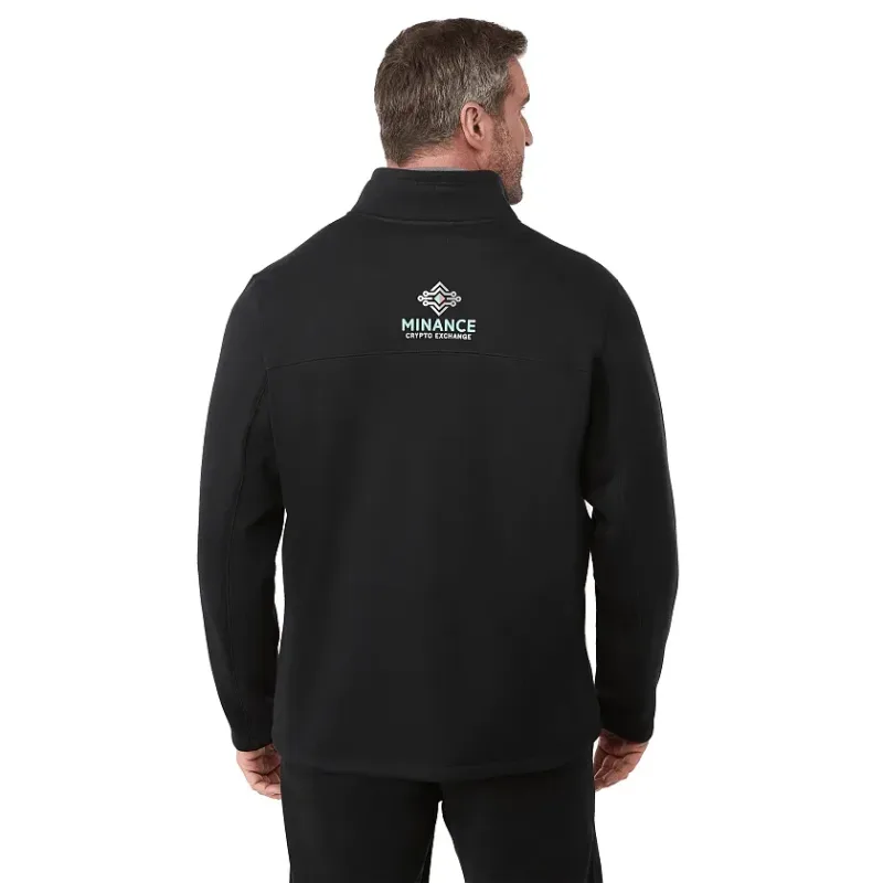 Custom Branded Men's Darnell Eco Knit Full Zip Sweater — view 8