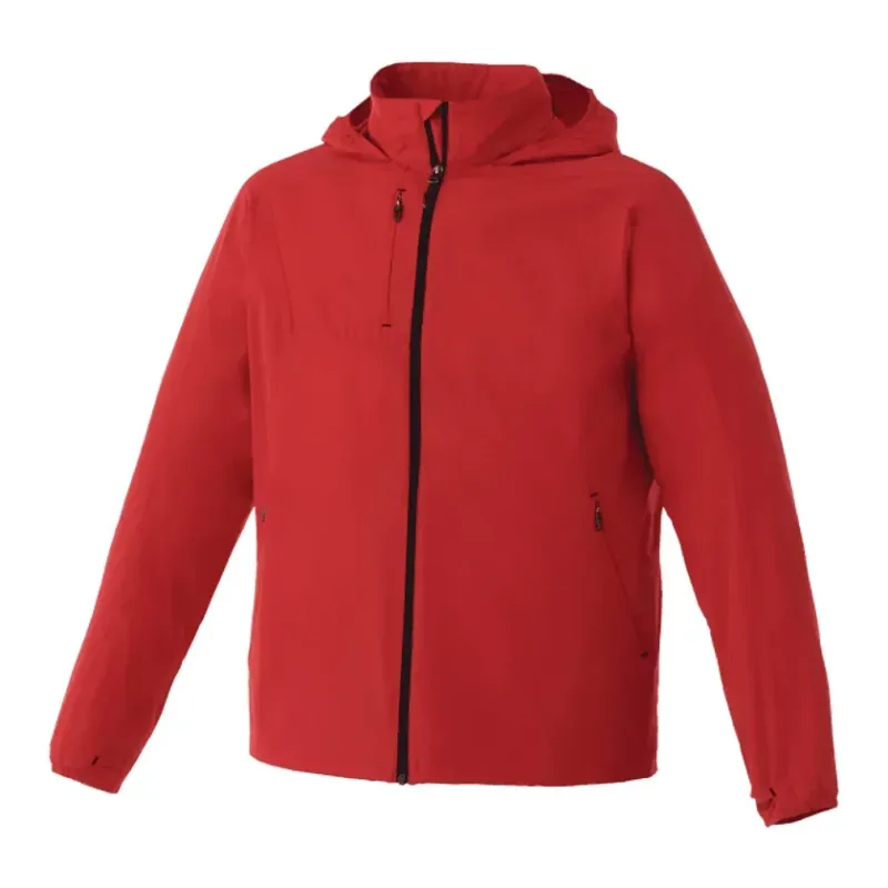 Custom Men's Lightweight Water Resistant Jacket with Hood - FLINT — view 14