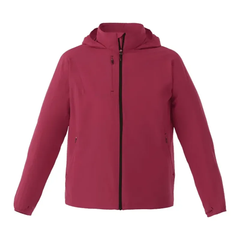 Custom Men's Lightweight Water Resistant Jacket with Hood - FLINT — view 18