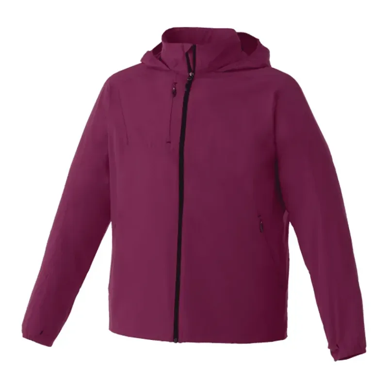 Custom Men's Lightweight Water Resistant Jacket with Hood - FLINT — view 20