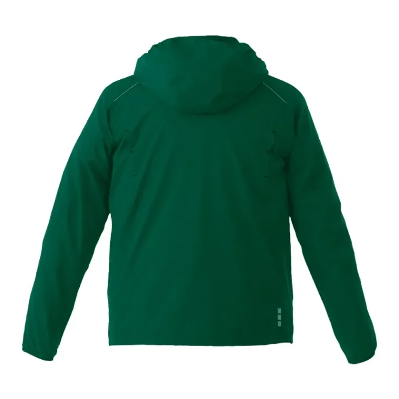 Custom Men's Lightweight Water Resistant Jacket with Hood - FLINT — view 34
