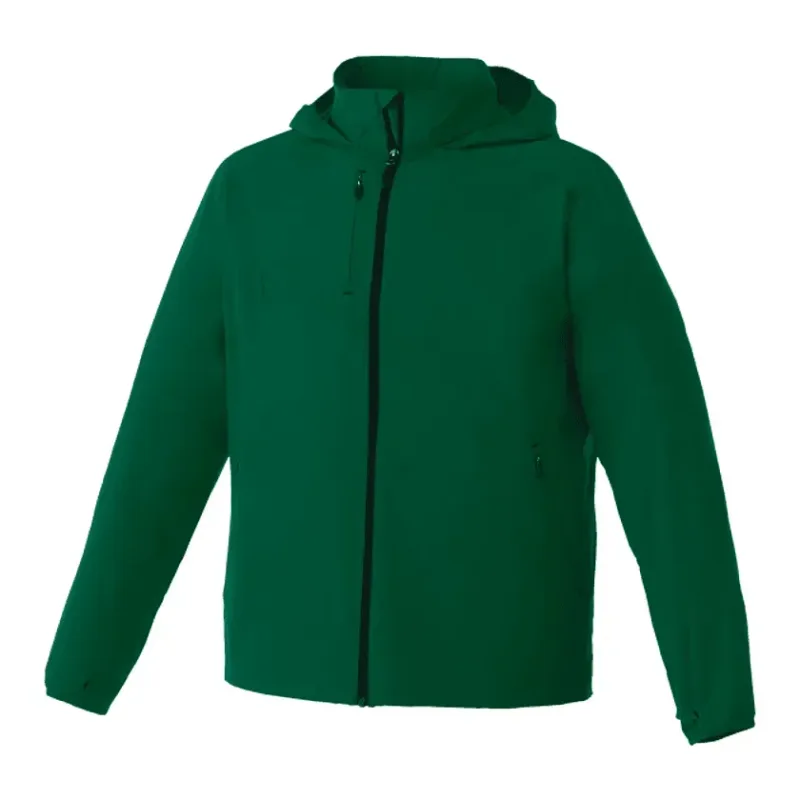 Custom Men's Lightweight Water Resistant Jacket with Hood - FLINT — view 35