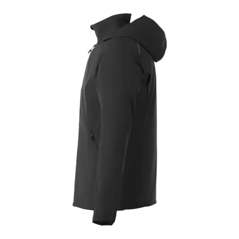 Custom Men's Lightweight Water Resistant Jacket with Hood - FLINT — view 4