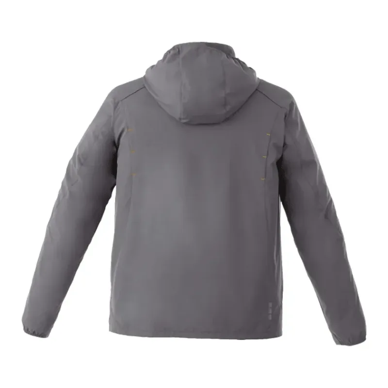 Custom Men's Lightweight Water Resistant Jacket with Hood - FLINT — view 40