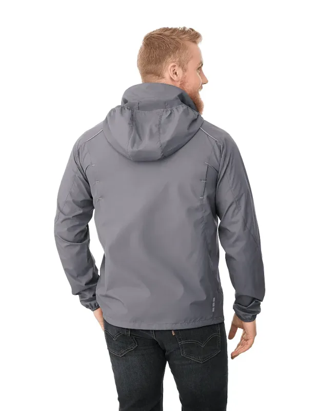 Custom Men's Lightweight Water Resistant Jacket with Hood - FLINT — view 41