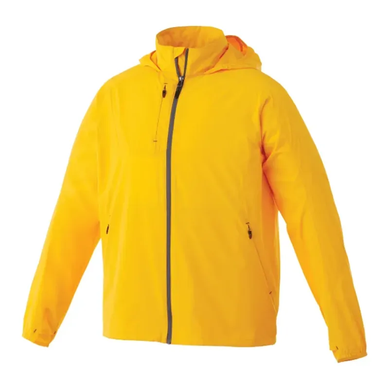 Custom Men's Lightweight Water Resistant Jacket with Hood - FLINT — view 8