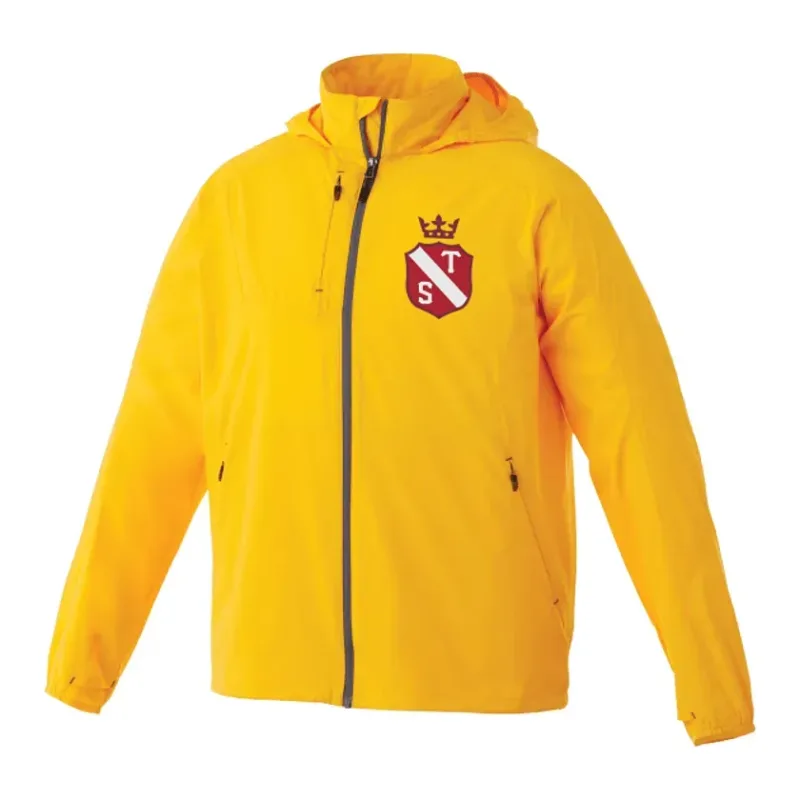 Custom Men's Lightweight Water Resistant Jacket with Hood - FLINT — view 9
