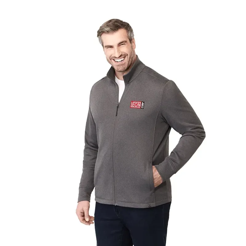 Personalized Men's Frazier Eco Knit Jacket with Removable No Contact Keychain — view 10