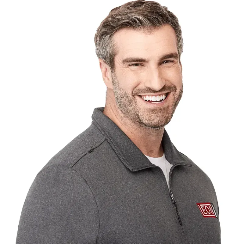 Personalized Men's Frazier Eco Knit Jacket with Removable No Contact Keychain — view 11