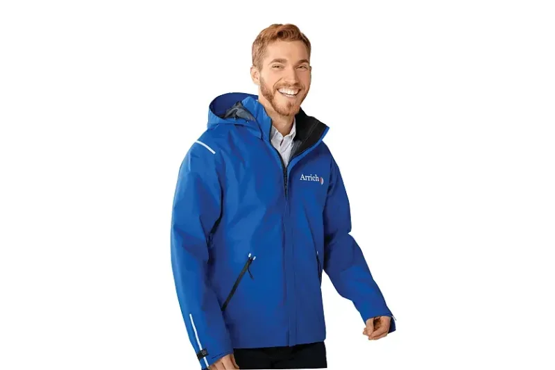 Customizable Men's Gearhart Softshell Waterproof Jacket — view 10