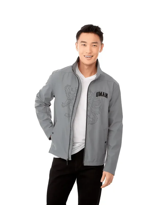 Branded Men's Karmine Lightweight Softshell Jacket - Water Repellent — view 15