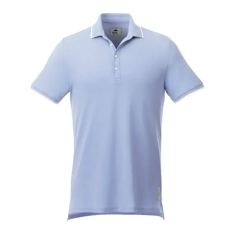 Custom Branded Roots73 Limestone Short Sleeve Polo for Men