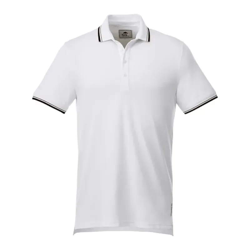 Custom Branded Roots73 Limestone Short Sleeve Polo for Men — view 7