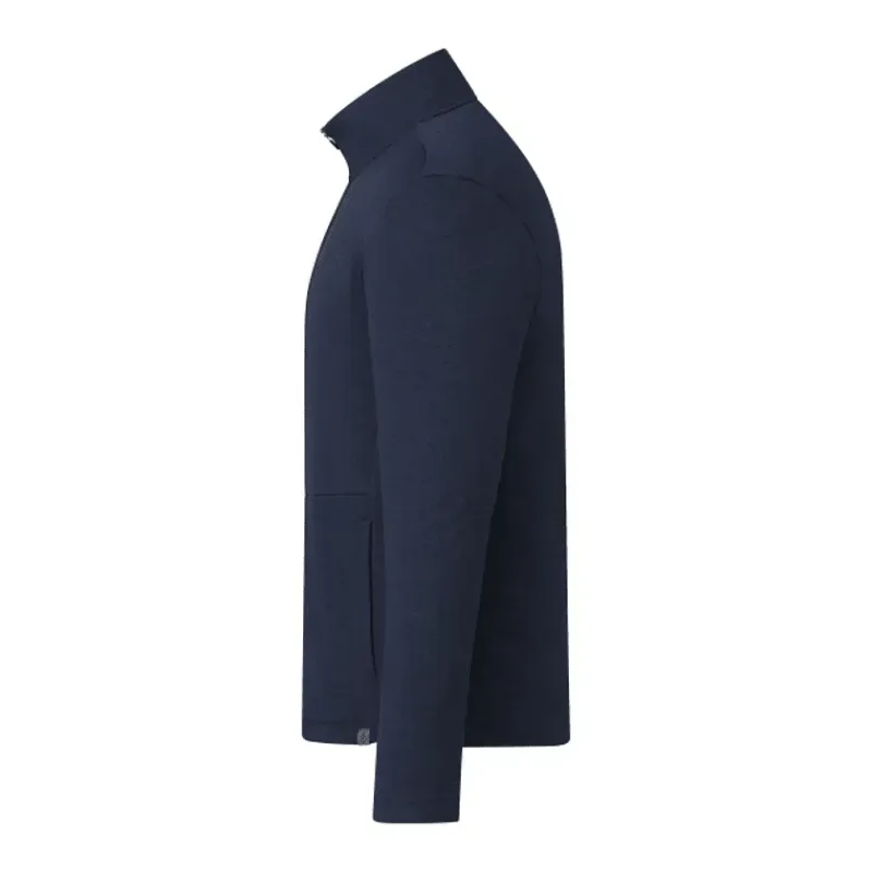 Customizable Eco Knit Full Zip Men's Jacket - MERRITT — view 11