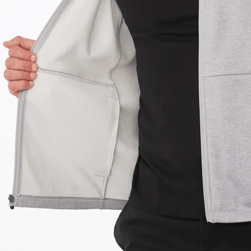Customizable Eco Knit Full Zip Men's Jacket - MERRITT — view 17