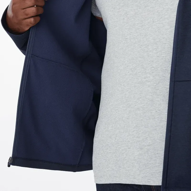 Customizable Eco Knit Full Zip Men's Jacket - MERRITT — view 7