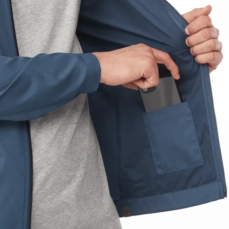 Personalized Men's Eco Water Resistant Lightweight Jacket - MORGAN — view 10