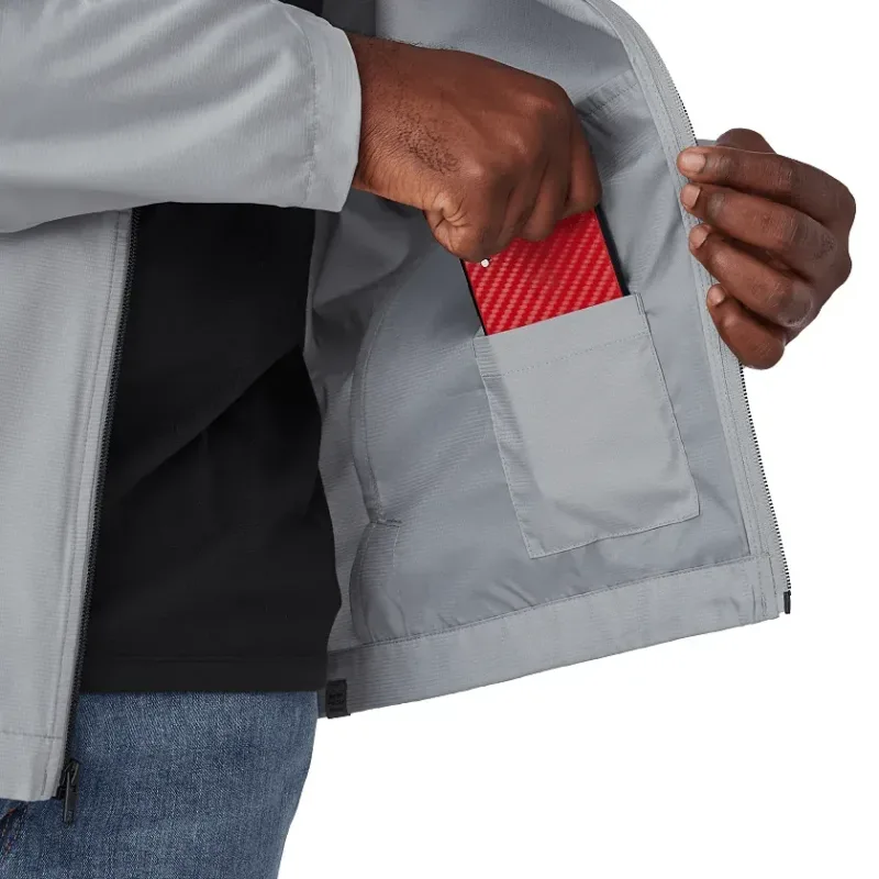 Personalized Men's Eco Water Resistant Lightweight Jacket - MORGAN — view 18