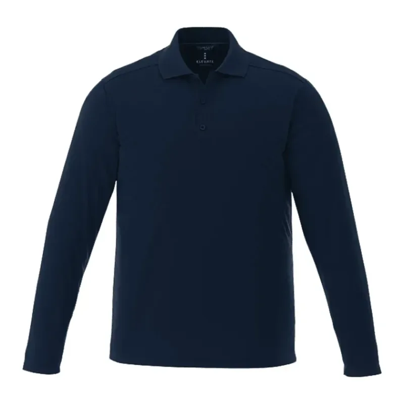Custom Branded MORI Long Sleeve Performance Polo for Men — view 13