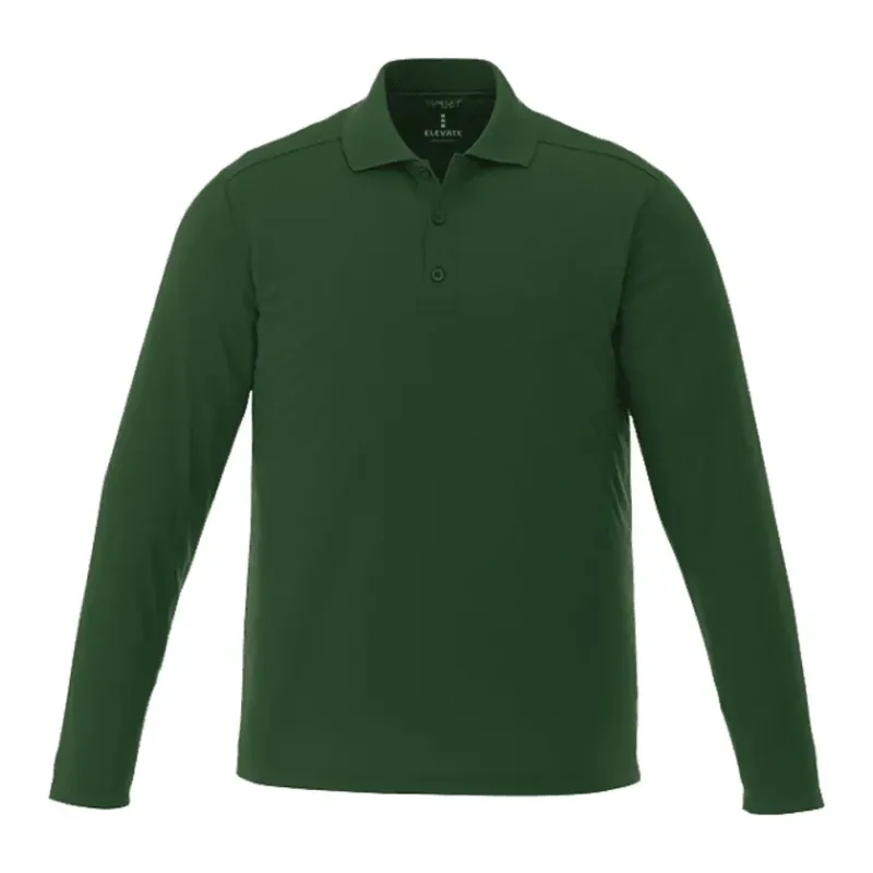 Custom Branded MORI Long Sleeve Performance Polo for Men — view 17