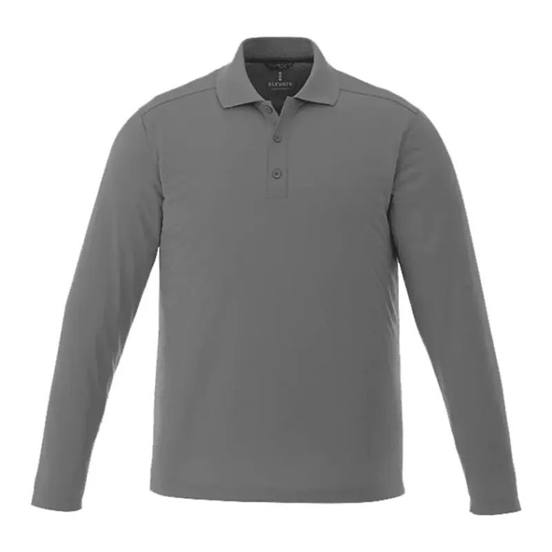 Custom Branded MORI Long Sleeve Performance Polo for Men — view 24
